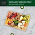 ROYAL CRAFT WOOD Bamboo Cutting Board with Juice Groove, Heavy Duty Kitchen Chopping Board for Meat, Cheese, Vegetables