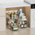 Delamu 2 Sets of 2-Tier Clear Under Sink Organizers, Multi-Purpose Stackable Bathroom Cabinet Storage