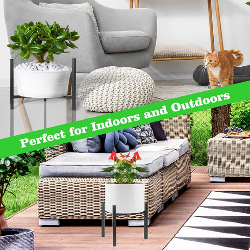 8-12 inch Items-3, Airpark Plant Stand Indoor Adjustable, Metal Modern Plant Stand, Heavy Duty Stable Plant, Fit Pots