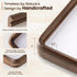 4x6 4x6 3x5 Picture Frame Natural Walnut Solid Wood Photo Frame from CA-USA with Tempered Glass, Handcrafted Wooden