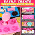 2 Pcs Dog Treat Molds - Bone & Paw Shaped Silicone, Non-Sticking, Blue & Pink for Homemade Treats