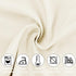 JIUZHEN Ivory Valance Curtains for Kitchen Window, 52 x 18 Inches, 1 Panel, Thermal Insulated for Living Room/Basement