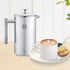 French Press Coffee Maker, 2 Cups Small Stainless Steel, Double Walled, 750ML/24OZ