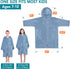 7-10 SUN CUBE Hooded Towel Robe for Kids, Zip Up Swim Parka Beach Cover Up for Girls Boys, Surf Poncho Changing Bath