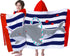VOOVA & MOVAS Hooded Beach Towel for Kids,(3-8 Years, 30''X50),Absorbent 100% Cotton