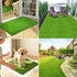 THREE ORANGES 47x31IN, 1.38" Artificial Grass Mat Thick Realistic Dog Potty Grass with Drainage, Cuttable Fake Grass