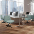 Armless YISUN Waterproof Criss Cross Chair Cover, Stretch Jacquard Chair Slipcover Washable Removable Office Desk Chair