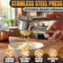 37 Stainless Steel Garlic Press - Ginger Mincer with Built-In Studs for Maximum Extraction, for Garlic, Ginger and Soft