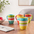 Set 4, 20 oz Mariachi Mugs of Colorful Ceramic Coffee Tea Hot Chocolate Mugs, Microwave and Dishwasher Safe, Fiesta