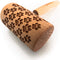 Rolling Pin Embossed with DOG PAWS Pattern, 4 Inch Size Roller for Baking Engraved Cookies