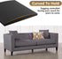 moonoom 22"x22" (2 Couch Cushion Support, Black Sofa Cushion Sagging Repair, Curved High Density Foam Replacement