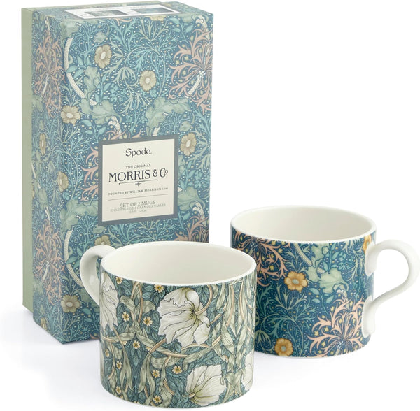 Spode Morris & Co 12oz Mug, Set of 2 - Porcelain Drinkware