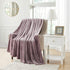 BOURINA Fleece Blanket Flannel Throw Blanket (Lavender, Throw Size) Lightweight Cozy Microfiber for Sofa, Couch, Bed