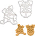 Set of 2 Mini Schnauzer Cookie Cutters (Body & Face Designs), 2 Pieces - Bakerlogy