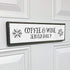 Coffee Wood Signs (Medium - Wood and Metal, Coffee and Wine Served Daily)