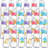 Norme 24 Pcs Baby Bottles Bulk, 9.5 oz Plastic Baby Bottles for Baby Shower Game, Party Favors with Elephant, Lion,