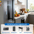 Magnetic Paper Towel Holder - No Drill, Black Paper Towel Roll Holder Magnet Towel Rack Wall Mount Fridge Organizer