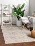 Unique Loom Whitney Collection Traditional Border Area Rug, 2' 2 x 3' 0 Rectangular, Cloud Gray