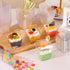 150 Pack 8oz 50, Square Plastic Dessert Cups with Dome Lids and Mini Gold Spoons, Clear Yogurt Parfait Cups Serves