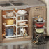 Heavy Duty 7-Tier Pots and Pans Organizer Rack for Kitchen Cabinet Storage, Adjustable Under Cabinet (Black)