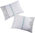 Wake In Cloud Bohemian Pillow Cases, Set of 2 Soft Reversible Pattern Printed Pillow Shams, Teal Gray, Standard Size