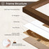 5x7 4x6, 5 7 1 Pack, FLYJOE Oak Wood Picture Frame with Mat for by USA-Sourced Natural Solid Wooden Photo Frame