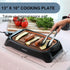 OVENTE Electric Indoor Grill, 13x10 Inch Non-Stick Surface, 1000W Fast Heat, Adjustable Temperature, Dishwasher Safe
