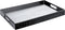 Home Redefined 17.5"x12" Silver & Black Glossy Crocodile Faux Leather Serving Tray