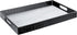 Home Redefined 17.5"x12" Silver & Black Glossy Crocodile Faux Leather Serving Tray