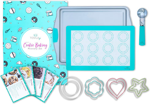 TOVLA JR. Set Set Cookie Baking and Cooking Gift for Kids - Cooking Supplies for the Junior Chef - Kids' Baking