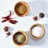 Acaica Wood Tiny Mini Condiment Cups, Set of 3 Pinch Bowls for Dip Sauce, Nuts, and Appetizers