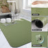 Dish Drying Mat for Kitchen Counter, Heat Resistant Non-slip Draining Mat, Super Absorbent, Easy to Clean, Green 18"x24"