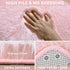 Pink Area Rugs 4x6 for Bedroom Girls, Soft Fluffy Shag Carpet for Living Room, Non-Slip Indoor Floor Rug