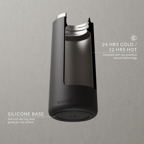 Dark Oak 9oz Bottle - Premium Insulated Stainless Steel, Cold 24hrs, Hot 12hrs, Designed For Your Home