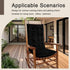 Set 2 OVOV Thick Rocking Chair Cushion Warm Tufted Rocking Chair Pads of with Ties High Back and Seat Cushion Suitable