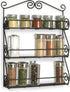 Spectrum Diversified Scroll Spice Wall Mount Rack, Black