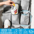 2Pcs 30 Closet 360 Large Pockets Dual Sided Hanging Shoe Organizer for Shoe Storage Shelves with Rotating Hanger Space