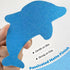 Pack 12 S&X Bathtub Non Slip Stickers,Grippy Dolphin Adhesive Treads Fine Gritty Textured Surface of Shower Floor Non