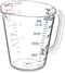 Carlisle FoodService Products Commercial Plastic Measuring Cup, 1 Pint, Clear, Model 4314207
