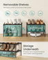 2-Tier Closet, 11.8 17.7 12.2 Inches, ULSA112BH01 SONGMICS Shoe Rack for Compact Metal Shoe Organizer Shelf