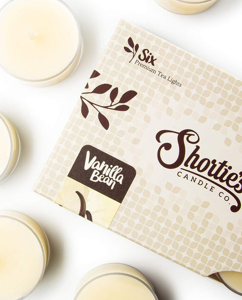 Vanilla Bean Premium Tealight Candles Bulk Pack - 24 Highly Scented Tea Lights, Made in The USA