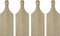 Package of 4 Unfinished Mini Wooden Cutting Boards for Crafting and Decorating