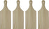 Package of 4 Unfinished Mini Wooden Cutting Boards for Crafting and Decorating