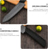 Ceramic Knife Set with Protective Cover, 4-Piece Kitchen Knife Set & 1 Peeler for Meat, Fruit, Vegetables