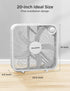 PELONIS 3-Speed Box Fan, Full-Force Circulation, Air Conditioner, White