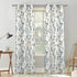 84" 42" 2 Set Renaiss Botanical Herbs Blackout Curtains, Vintage Eucalyptus Leaf Thermal Insulated Bedroom Window
