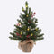 MEETYAMOR 2 FT Mini Christmas Tree, 24" Prelit Small Artificial Tabletop Snow Flocked Christmas Trees with Timer and