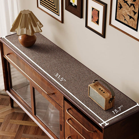 SMILEGIF 15.7''X31.5'') Sideboard Buffet Cabinet Cover, Super Absorbent Mat for Wood Buffet Table, Anti-Slip Top