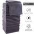 Set 12 12 inches 72 Pack MOONQUEEN Ultra Soft Premium Washcloths - x - - Quick Drying - Highly Absorbent Coral Velvet