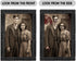 3D Changing Face Moving Portrait Pictures Frames, Halloween Decorations Indoor, 4 Pack for Scary Haunted Mansion Decor